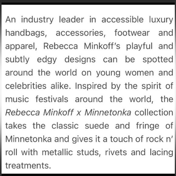 REBECCA MINKOFF X MINNETONKA➕Studded Kilty Moccasins - Picture 7 of 7